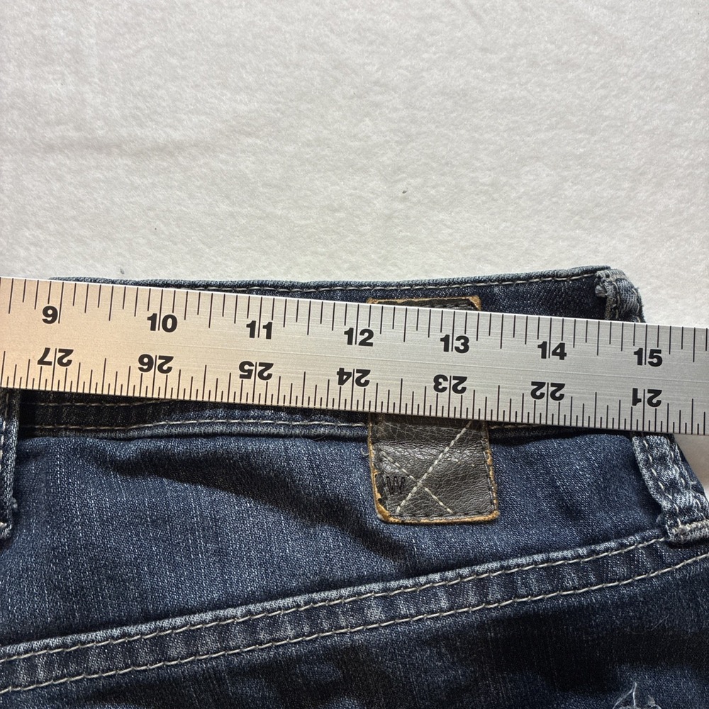Departwest Trouper Distressed Jeans Mens Tag 30x32 (Fits 30x31) Denim Whiskered - Picture 8 of 13